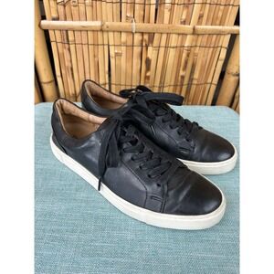 FRYE‎ Ivy Low Lace Black Leather Lace Up Women's Sneakers Size 8